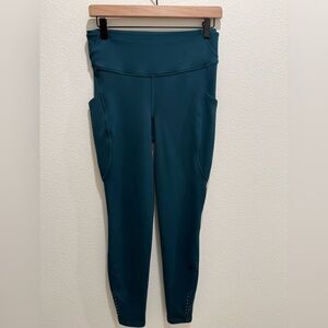 lululemon fast and free teal leggings
